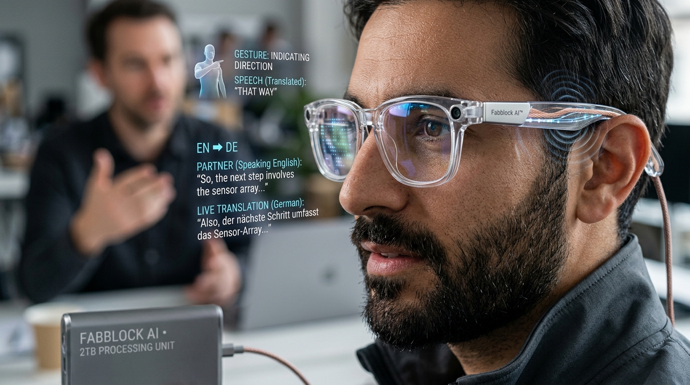 FABBLOCK Smart Glasses Sensor Framework Architecture